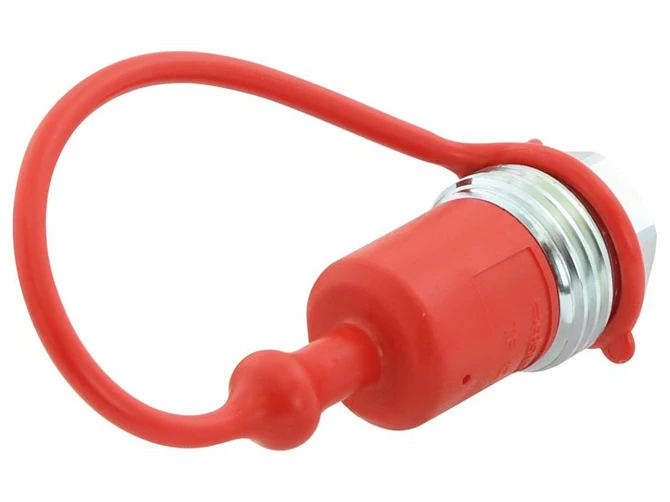 Faster S.112765 Dust Cap 1/2&apos;&apos;  Red Fits Male Coupling TF12R