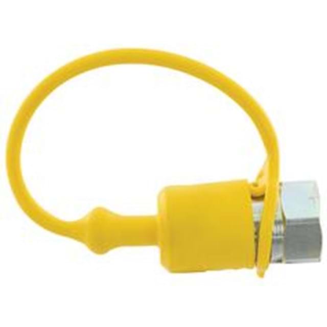 Dust Cap 1/2&apos;&apos;  Yellow Fits Male Coupling TF12G