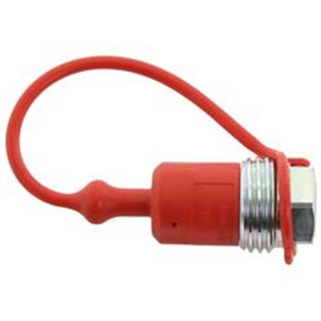 Dust Cap 1/2&apos;&apos;  Red Fits Male Coupling TF12R