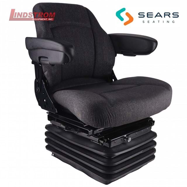 Sears Mid Back Seat, Gray Fabric w/ Air Suspension, Fore/Aft & Lateral Isolators