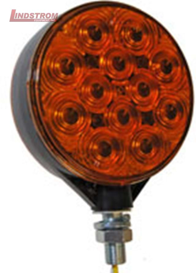 LED Dual Face Pedestal Lamp -Amber/Amber